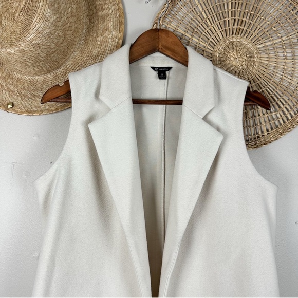 VERSONA Women Winter Sleeveless Long Blazer Vest Open Front Notched Collar Soft - Picture 6 of 10